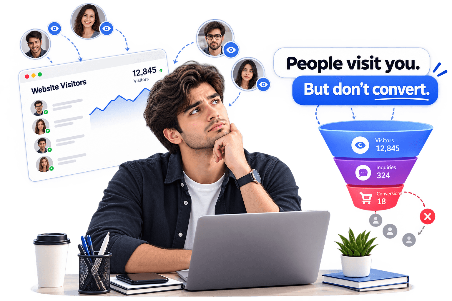 People visit you.