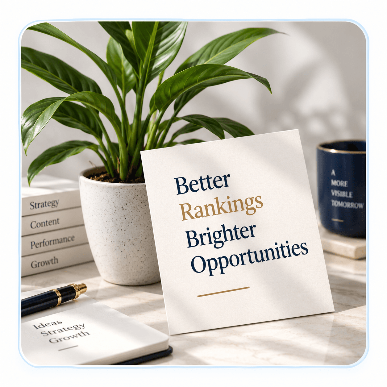 Better rankings and brighter opportunities visual