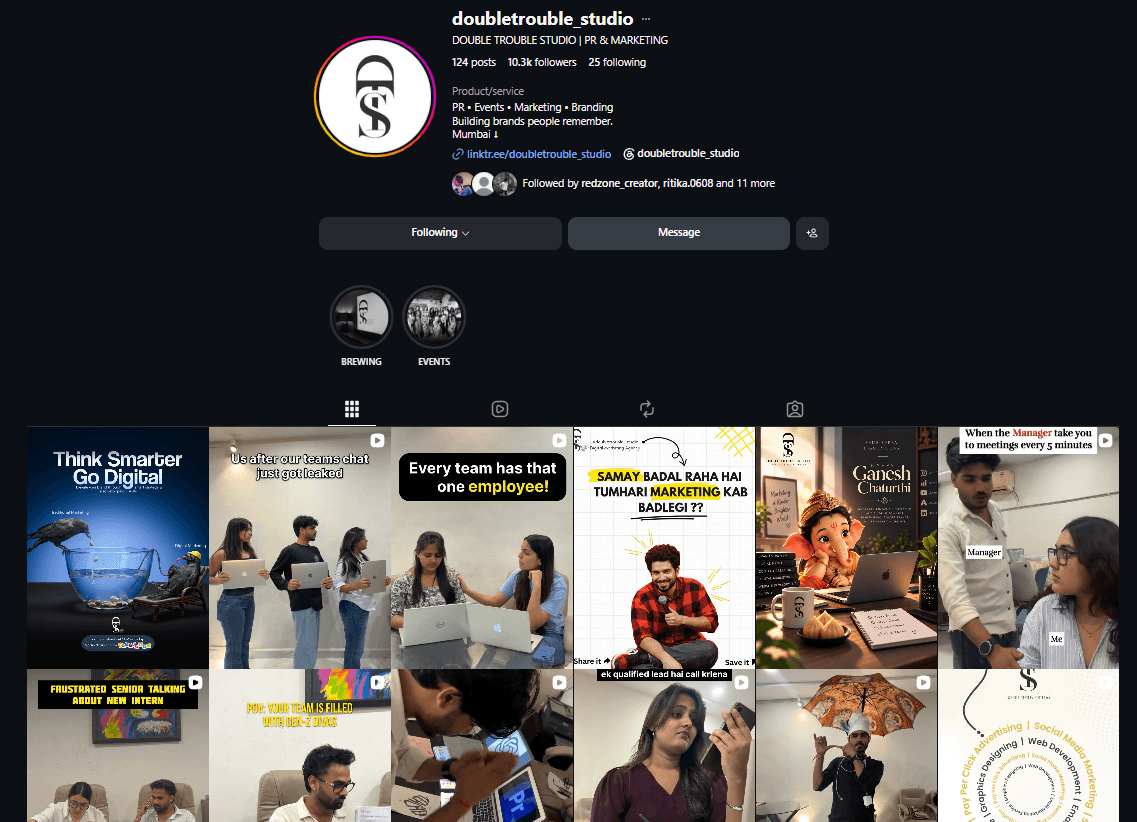 DTS Social Media Marketing work