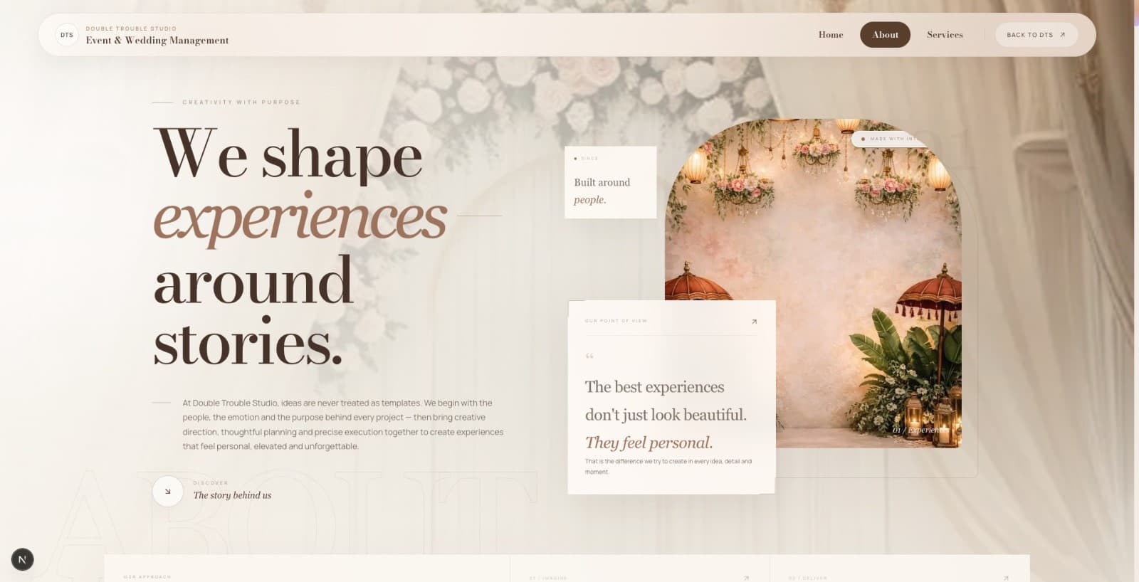 Double Trouble Studio website design