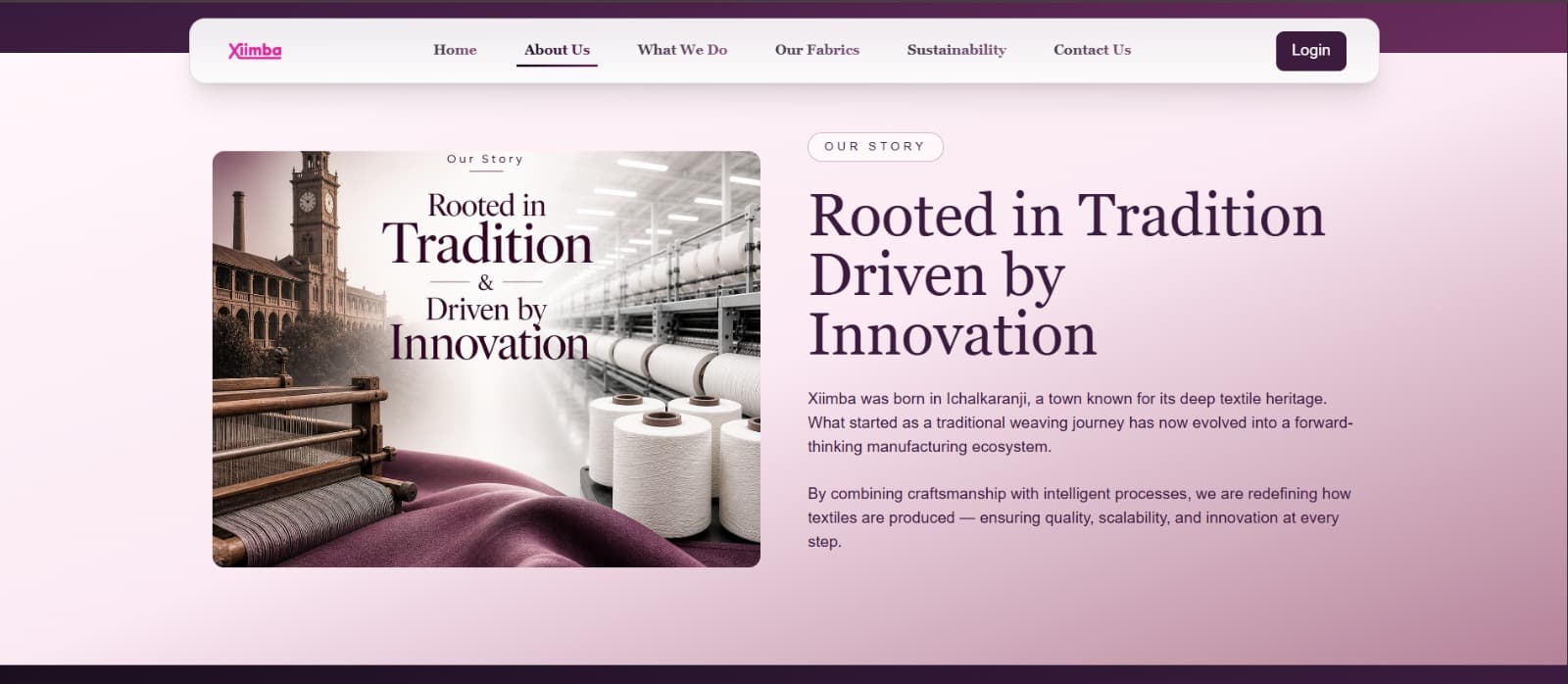Xiimba website design